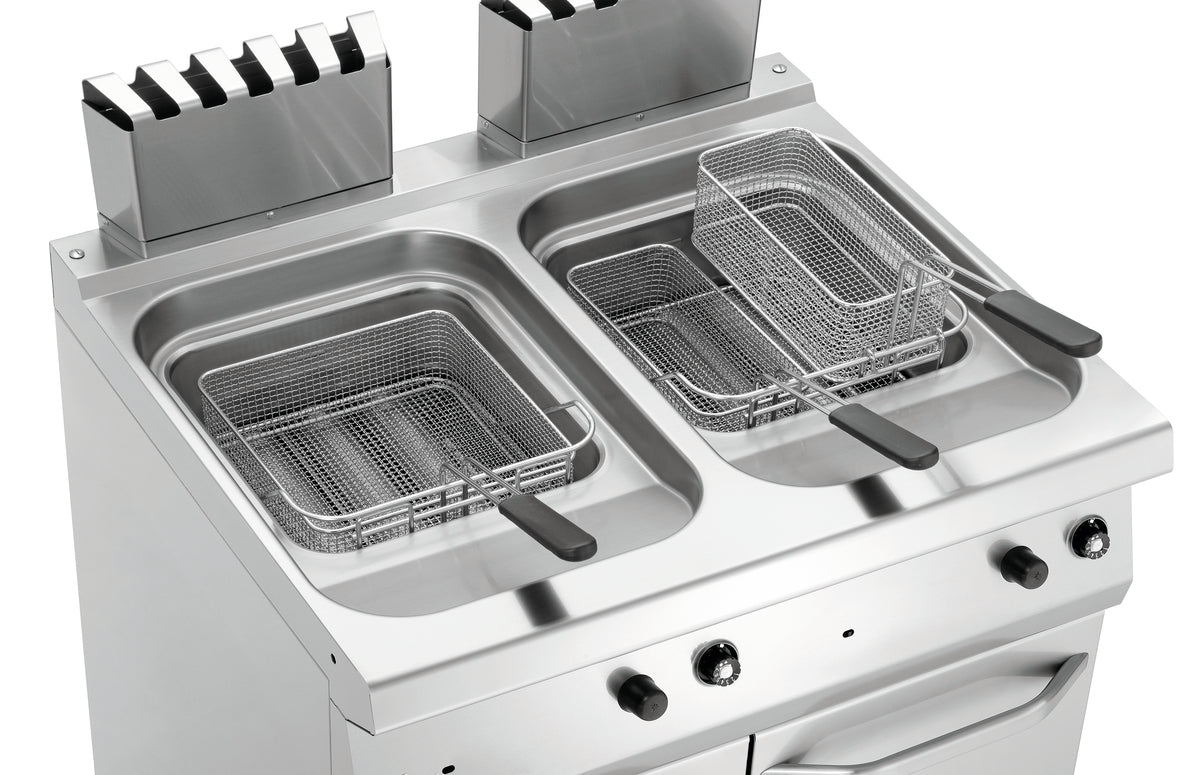 Fritöz gazlı, 700 W800, 2x15L