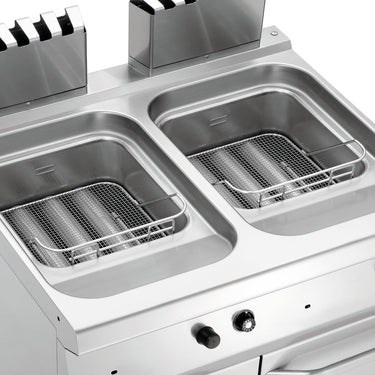 Deep fat fryer gas, 700 W800, 2x15L