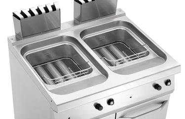 Deep fat fryer gas, 700 W800, 2x15L