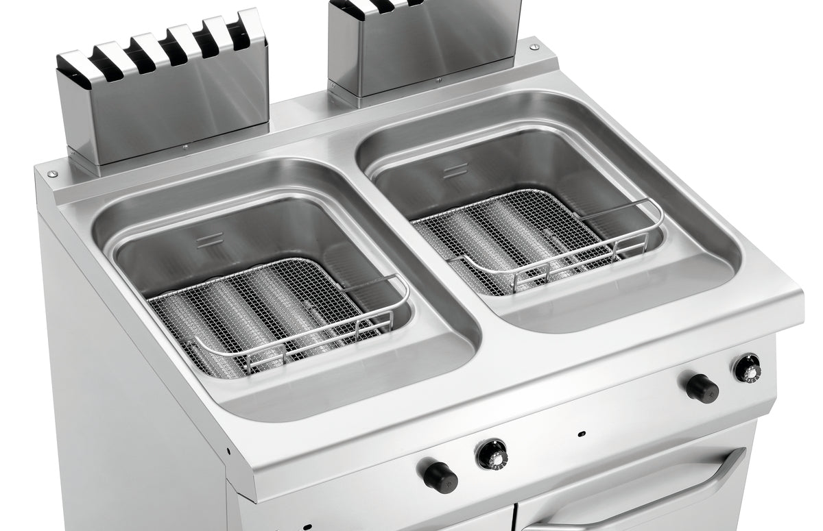 Fritöz gazlı, 700 W800, 2x15L