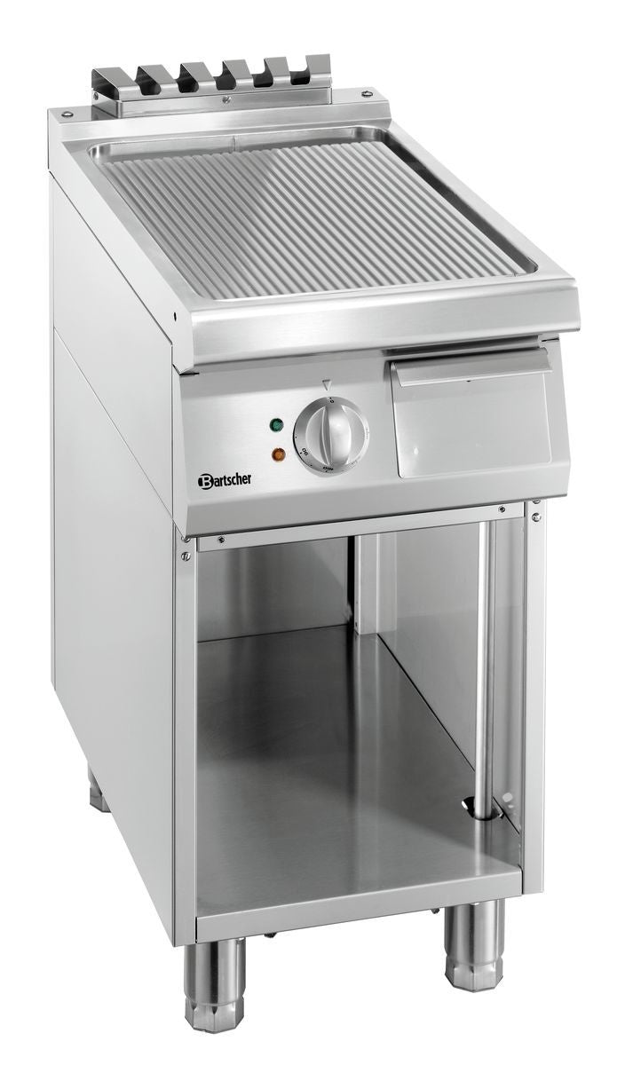 Griddle plate 700, W400, grooved