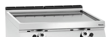 Gas griddle plate, smooth