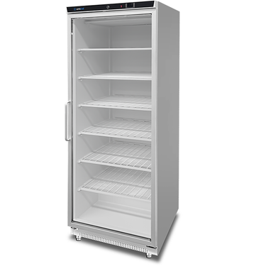 Tiefkühlschrank | 630L | Weiß + Glas | – 18°C/ – 22°C | Umluft | 775 x 735 x 1920 mm