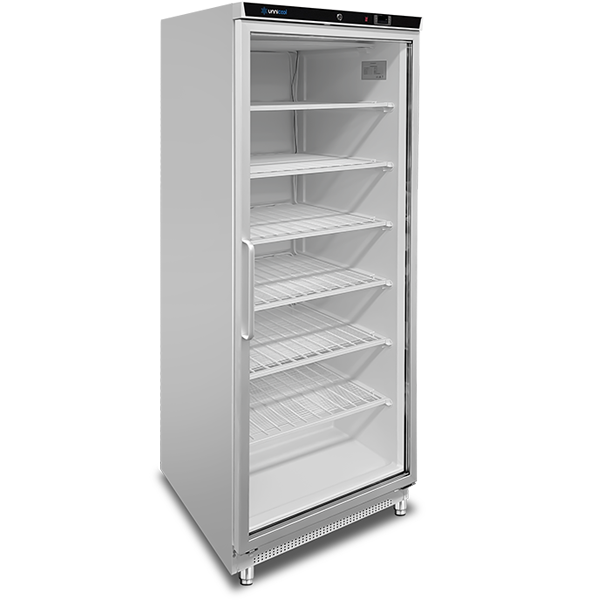 Freezer 630L White + Glass –18°C/–22°C Ventilated 775 x 735 x 1920 mm