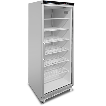 Tiefkühlschrank | 630L | Weiß + Glas | – 18°C/ – 22°C | Umluft | 775 x 735 x 1920 mm