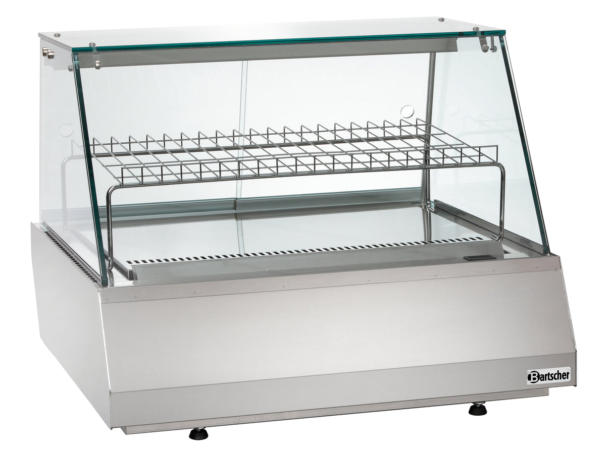 Refr. display 2/1 GN, straight glass