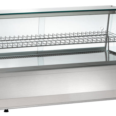 Soğutmalı vitrin 3/1 GN, düz cam üst yapı