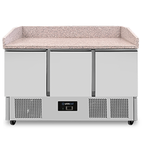 Pizza-Werkbank 350 L 3 Türen (1/1 GN) +2 °C bis +8 °C