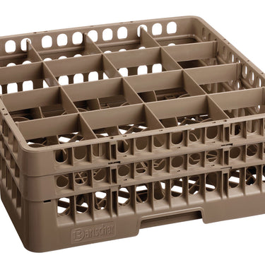 Dishwasher basket, 16 comp., 500 × 500 × 183 mm (5319)