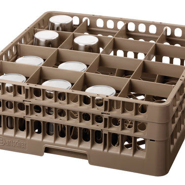 Dishwasher basket, 16 comp., 500 × 500 × 183 mm (5319)