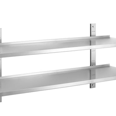 Wandmontageregal 1200x355x27, Edelstahl