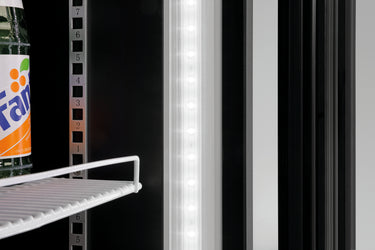 Glass-doored refrigerator 300L