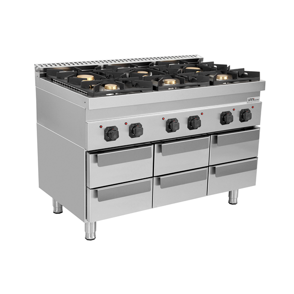 Alt tabla 1200mm – 6 çekmeceli - 7030UB-C