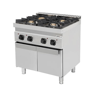 Gasherd mit Türen – 28.5kW – 4 Brenner - G70C20K