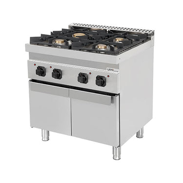 Gasherd mit Türen – 28.5kW – 4 Brenner - G70C20K