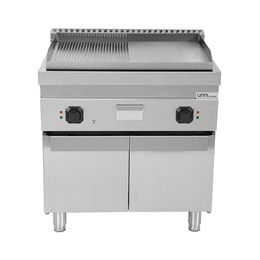 Elektro-Grillplatte – 1/2 glatt + 1/2 gerillt – E70GP20K+GS