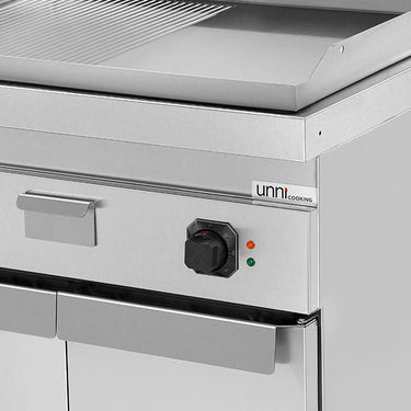 Elektro-Grillplatte – 1/2 glatt + 1/2 gerillt – E70GP20K+GS