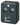 Wall-mounted ashtray, black