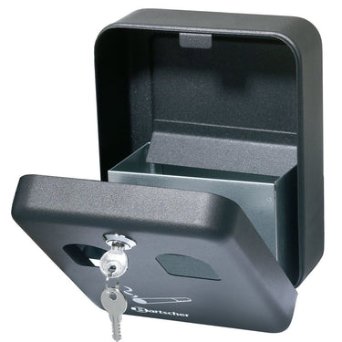Wall-mounted ashtray, black