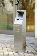 Stehaschenbecher, silber