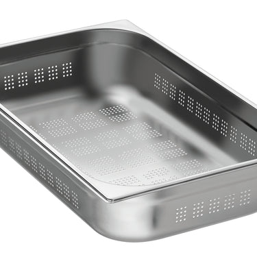 GN container, 1/1, D100, perforated