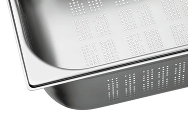 GN container, 1/1, D150, perforated