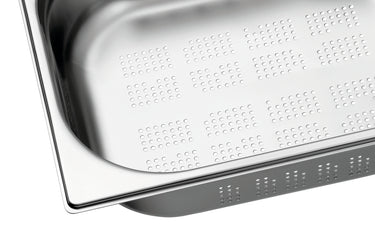 GN container, 1/2, D100, perforated