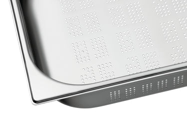GN container, 2/3, D100, perforated