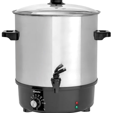 Glühweintopf, z.w. Einkocher 25L, Edelstahl