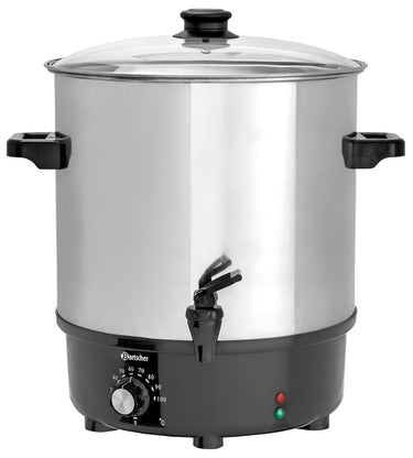 Mulled wine pot, bl.w. canner 25L, SS