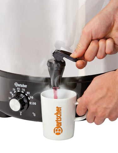 Mulled wine pot, bl.w. canner 25L, SS