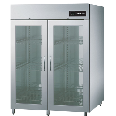 NOVA - Dik dondurucu BR 1300 GN 2/1 cam kapılı, fişe takılıp çalışmaya hazır 1390 × 810 × 2020 mm