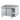 Refrigerated counter GN 1/1, 2 doors, with worktop, upstand at rear, central cooling 1150 × 700 × 850 mm (CKTZK7211601)