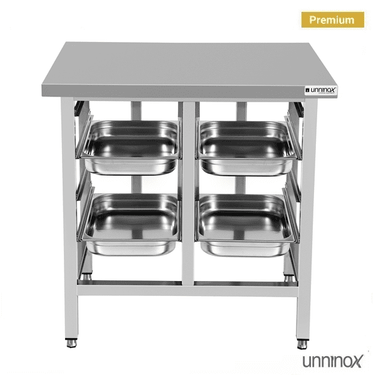 Fırın için alt gövde 900x800xH900mm