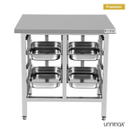 Untergestell für Backofen 900x800xH900mm