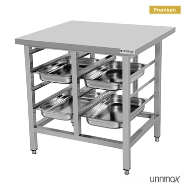 Fırın için alt gövde 900x800xH900mm
