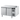 Bakery freezer counter EN4060, 2 doors, without worktop, (H 800mm), central cooling 12500 × 780 × 800 mm