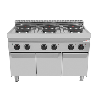 Elektroherd mit Türen 6 Kochplatten – E70C30-K