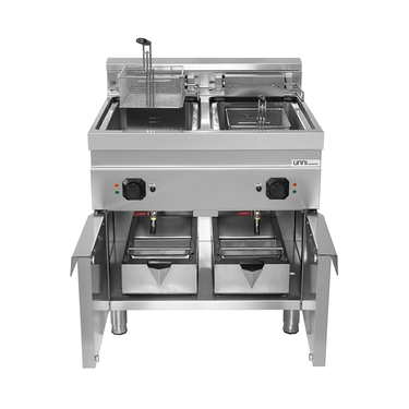 Elektrofritteuse 2x10L – 2×9kW (Hoch Leistung) – E70DF16-K