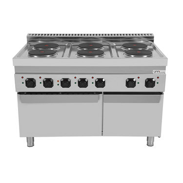 Elektroherd 6 Kochplatten mit Elektro Backofen – E70FEO30-K