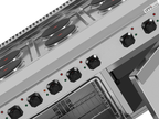 Elektrikli ocak 6 gözlü elektrikli fırınlı – E70FEO30-K