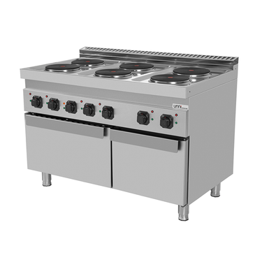 Elektroherd 6 Kochplatten mit Elektro Backofen – E70FEO30-K