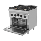 Gasherd mit Elektro-Backofen – 4 Brenner – E70FG020