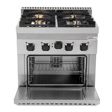 Gasherd mit Elektro Backofen – 4 Brenner – E70FG020