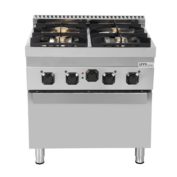 Gasherd mit Elektro-Backofen – 4 Brenner – E70FG020