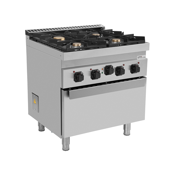 Gasherd mit Elektro-Backofen – 4 Brenner – E70FG020