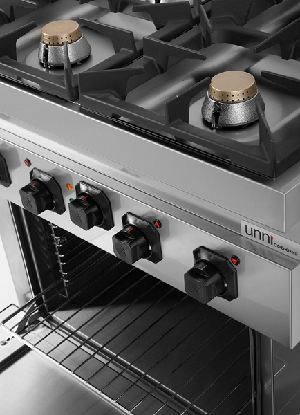 Gasherd mit Elektro-Backofen – 4 Brenner – E70FG020