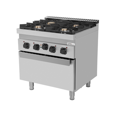 Gasherd mit Elektro Backofen – 4 Brenner – E70FG020