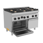 Gasherd mit Elektro-Backofen – 6 Brenner – E70FGO30-K