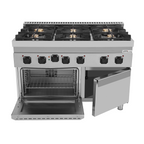 Gasherd mit Elektro-Backofen – 6 Brenner – E70FGO30-K